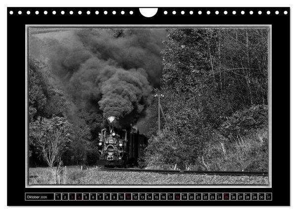 Produktbild: Unter Dampf - Mit der Pre&szlig;nitztalbahn durchs Erzgebirge (Wandkalender 2026 DIN A4 quer), CALVENDO Monatskalender