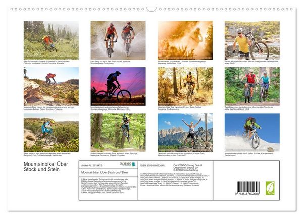 Produktbild: Mountainbike: &Uuml;ber Stock und Stein (hochwertiger Premium Wandkalender 2026 DIN A2 quer), Kunstdruck in Hochglanz