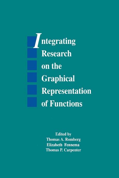 Produktbild: Integrating Research on the Graphical Representation of Functions