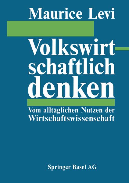 Produktbild: Volkswirtschaftlich denken