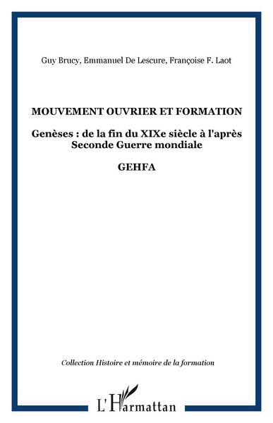 Produktbild: Mouvement ouvrier et formation