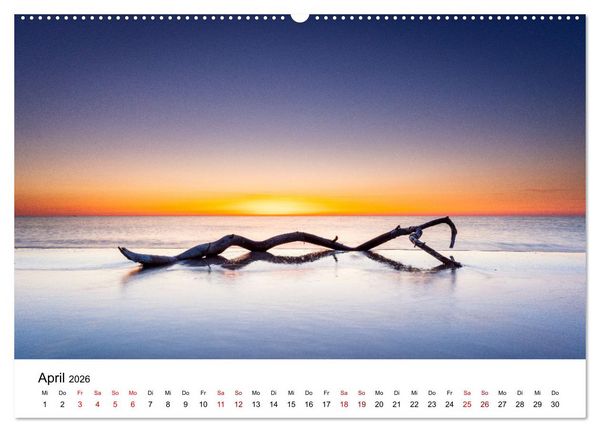 Produktbild: Naturwelten in Deutschland - Von Norden bis S&uuml;den (hochwertiger Premium Wandkalender 2026 DIN A2 quer), Kunstdruck in Hochglanz