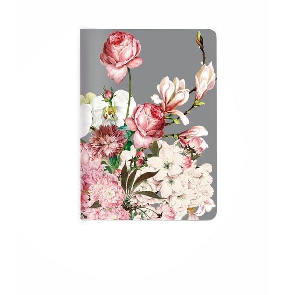 Produktbild: Heft A6 kariert, Bouquet rose