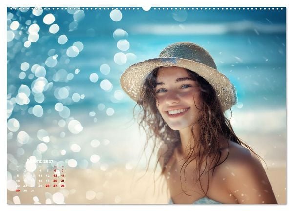 Produktbild: Endlich Strandurlaub (hochwertiger Premium Wandkalender 2027 DIN A2 quer), Kunstdruck in Hochglanz