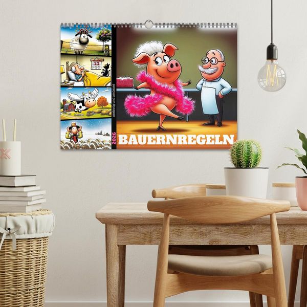 Produktbild: Bauernregeln, unsinnig und am&uuml;sant (Wandkalender 2026 DIN A3 quer), CALVENDO Monatskalender
