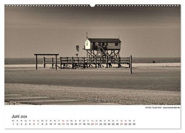 Produktbild: Sankt Peter-Ording. Ein Traum an der Nordsee (hochwertiger Premium Wandkalender 2026 DIN A2 quer), Kunstdruck in Hochglanz