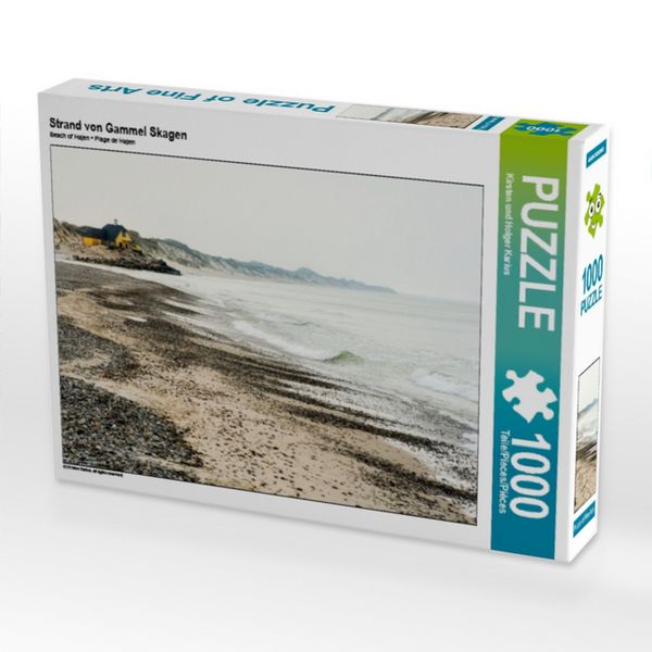 CALVENDO Puzzle Strand von Gammel Skagen | 1000 Teile Lege-Größe 64 × 48 cm Foto-Puzzle für glückliche Stunden