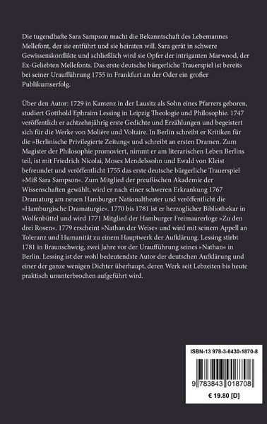Produktbild: Mi&szlig; Sara Sampson