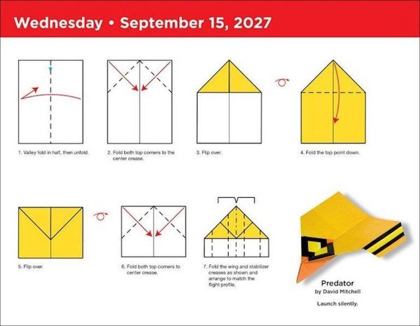 Produktbild: Paper Airplane Fold-a-Day &ndash; Papierflieger-Faltvorlage f&uuml;r jeden Tag 2027