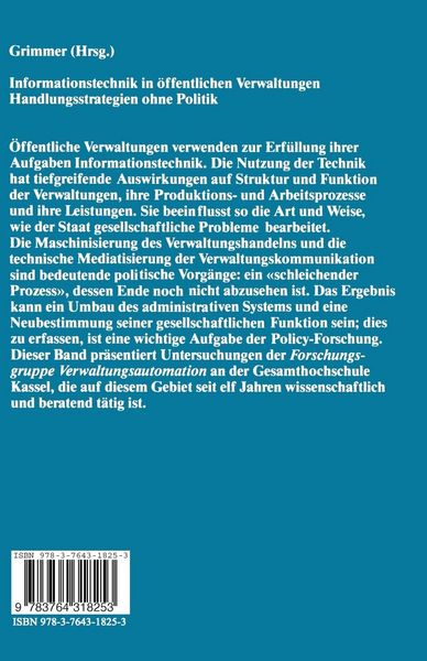 Produktbild: Informationstechnik in &ouml;ffentlichen Verwaltungen