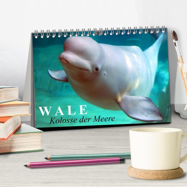 Produktbild: Wale - Kolosse der Meere (Tischkalender 2026 DIN A5 quer), CALVENDO Monatskalender