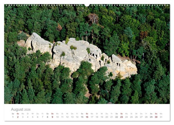 Produktbild: Harzvorland Luftbilder 2026 (hochwertiger Premium Wandkalender 2026 DIN A2 quer), Kunstdruck in Hochglanz