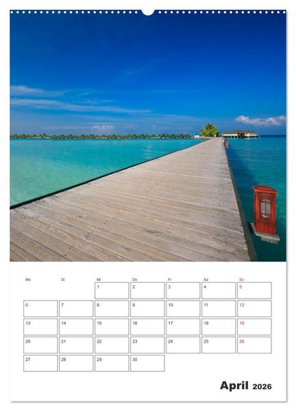 Produktbild: Inselparadiese im S&uuml;dpazifik (hochwertiger Premium Wandkalender 2026 DIN A2 hoch), Kunstdruck in Hochglanz