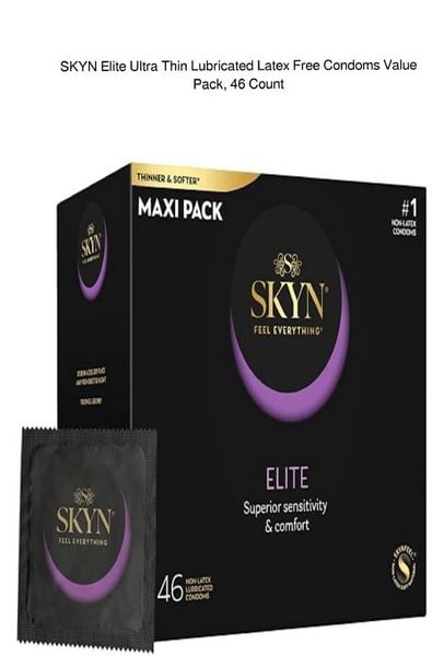 Produktbild: SKYN Elite Ultra Thin Lubricated Latex Free Condoms Value Pack, 46 Count
