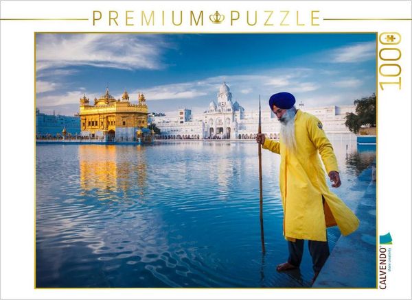 Produktbild: CALVENDO Puzzle Golden Temple, Amritsar | 1000 Teile Lege-Gr&ouml;&szlig;e 64x48cm Foto-Puzzle f&uuml;r gl&uuml;ckliche Stunden