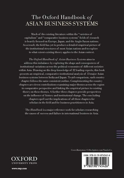 Produktbild: The Oxford Handbook Of Asian Business Systems
