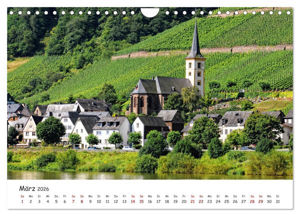 Produktbild: Der Mosel entlang - Ausflugsziele links und rechts des Ufers (Wandkalender 2026 DIN A4 quer), CALVENDO Monatskalender