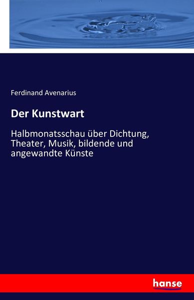 Der Kunstwart, Taschenbuch von , Hansebooks, 9783742868183