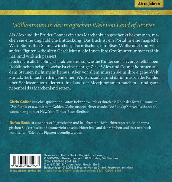 Produktbild: Land of Stories: Das magische Land 1 &ndash; Die Suche nach dem Wunschzauber