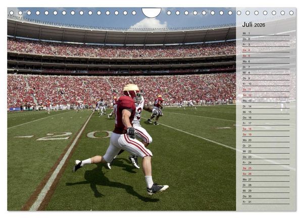 Produktbild: American Football - Touchdown (Wandkalender 2026 DIN A4 quer), CALVENDO Monatskalender