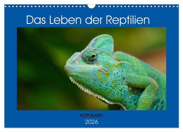 Produktbild: Das Leben der Reptilien (Wandkalender 2026 DIN A3 quer), CALVENDO Monatskalender