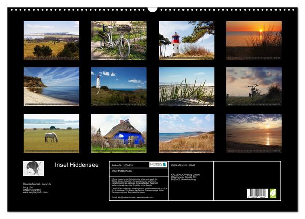 Produktbild: Insel Hiddensee (Wandkalender 2026 DIN A2 quer), CALVENDO Monatskalender