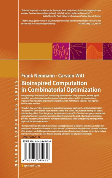 Produktbild: Bioinspired Computation in Combinatorial Optimization
