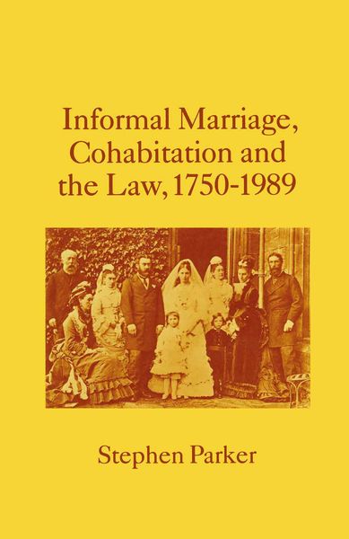 Produktbild: Informal Marriage, Cohabitation and the Law 1750&ndash;1989