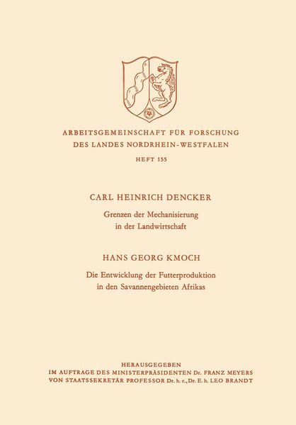 Produktbild: Grenzen der Mechanisierung in der Landwirtschaft. Die Entwicklung der Futterproduktion in den Savannengebieten Afrikas