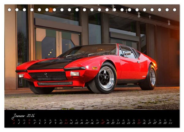 Produktbild: De Tomaso Pantera (Tischkalender 2026 DIN A5 quer), CALVENDO Monatskalender