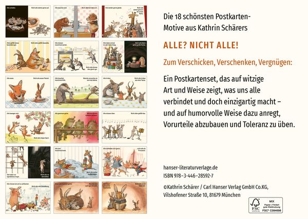 Produktbild: Alle? Nicht alle! Postkarten-Set