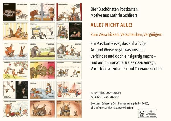 Produktbild: Alle? Nicht alle! Postkarten-Set