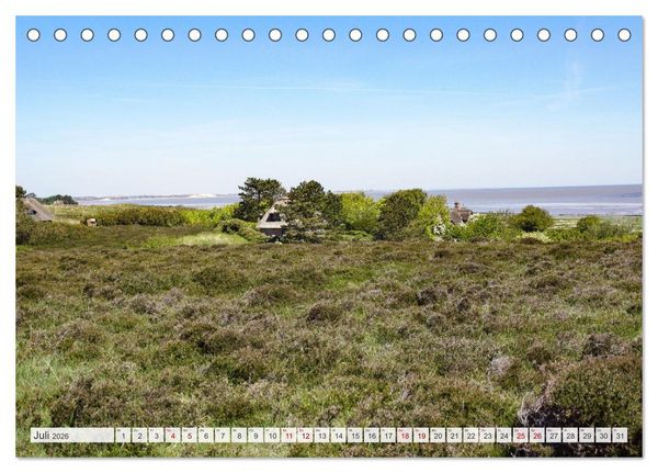Produktbild: Vielf&auml;ltiges Sylt - Mehr als Strand (Tischkalender 2026 DIN A5 quer), CALVENDO Monatskalender