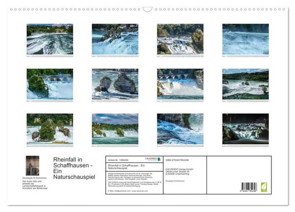 Produktbild: Rheinfall in Schaffhausen - Ein Naturschauspiel (Wandkalender 2026 DIN A2 quer), CALVENDO Monatskalender