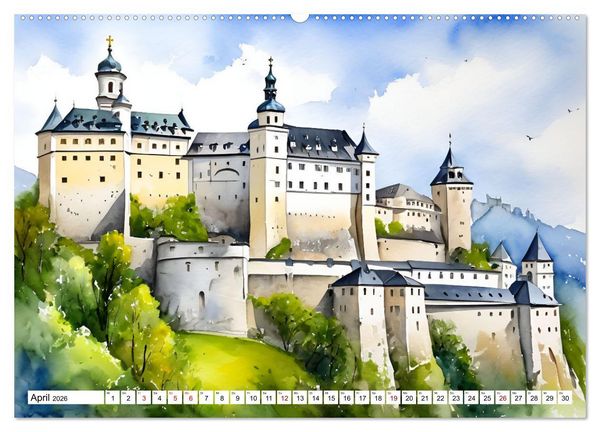 Produktbild: &Ouml;sterreich - Idylle in den Alpen (hochwertiger Premium Wandkalender 2026 DIN A2 quer), Kunstdruck in Hochglanz