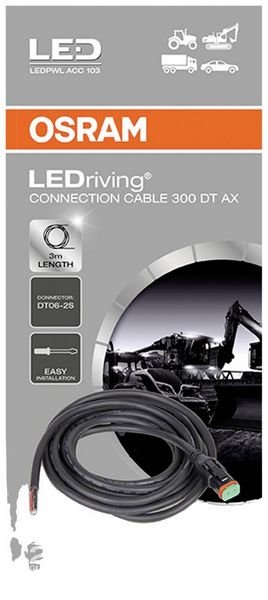 Produktbild: Osram Automotive Kabel LEDriving&reg; Connection Cable 300 DT AX LEDPWL ACC 103 (B x H x T) 30 x 0.5 x 3000 mm