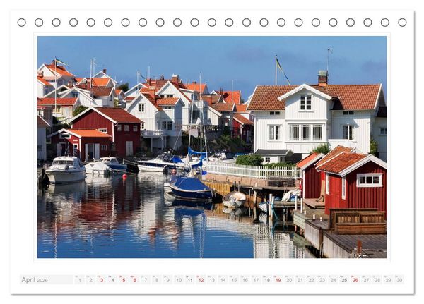 Produktbild: Bohusl&auml;n. Lysekil - Fiskeb&auml;ckskil - Grundsund (Tischkalender 2026 DIN A5 quer), CALVENDO Monatskalender