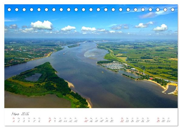 Produktbild: Die Elbe Impressionen (Tischkalender 2026 DIN A5 quer), CALVENDO Monatskalender