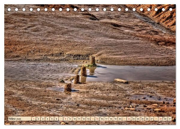 Produktbild: Friesland - Watt und Nordsee (Tischkalender 2026 DIN A5 quer), CALVENDO Monatskalender