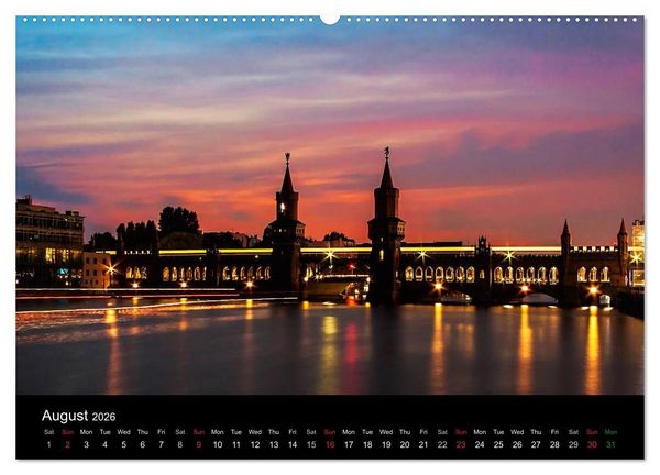 Produktbild: Sunsets of Berlin (High Quality Premium Wall Calendar 2026 DIN A2 landscape),CALVENDO 12 Month Wall Calendar