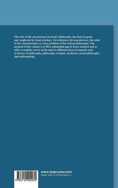 Produktbild: Kant's Philosophy of the Unconscious