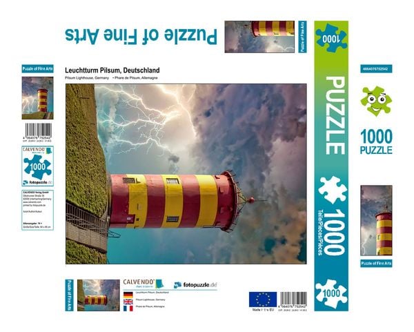 Produktbild: CALVENDO Puzzle Leuchtturm Pilsum, Deutschland 1000 Teile Lege-Gr&ouml;&szlig;e 480 x 640 cm Foto-Puzzle Bild von Peter Roder