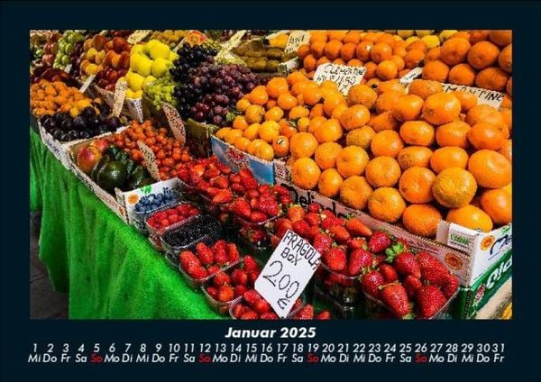 Produktbild: Obstkalender 2025 Fotokalender DIN A5