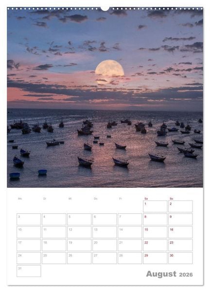 Produktbild: VOLLMOND-Planer - Im Licht der Nacht (Wandkalender 2026 DIN A2 hoch), CALVENDO Monatskalender
