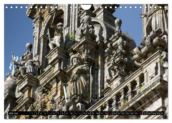 Produktbild: Santiago de Compostela - Ziel einer Pilgerreise (Wandkalender 2026 DIN A4 quer), CALVENDO Monatskalender