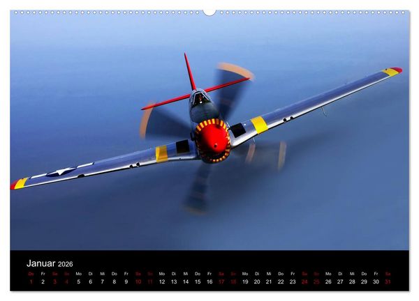 Produktbild: Oldtimer am Himmel (Wandkalender 2026 DIN A2 quer), CALVENDO Monatskalender