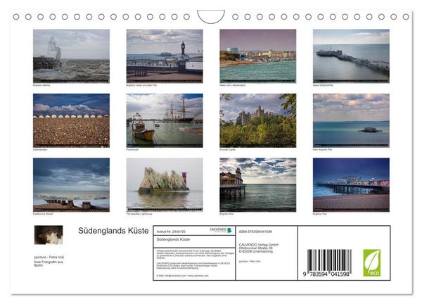 Produktbild: S&uuml;denglands K&uuml;ste (Wandkalender 2027 DIN A4 quer), CALVENDO Monatskalender