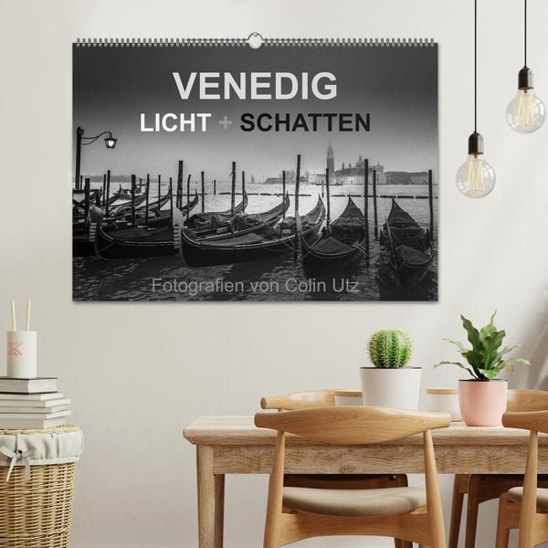 Produktbild: Venedig - Licht und Schatten (Wandkalender 2026 DIN A2 quer), CALVENDO Monatskalender