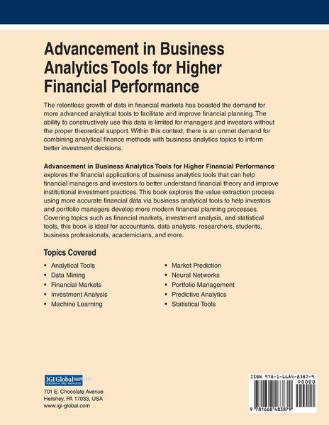 Produktbild: Advancement in Business Analytics Tools for Higher Financial Performance