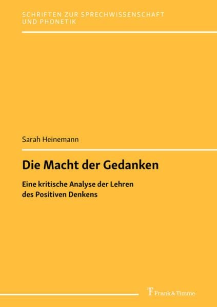 Die Macht der Gedanken, Taschenbuch von Sarah Heinemann, Frank & Timme, 9783732906604